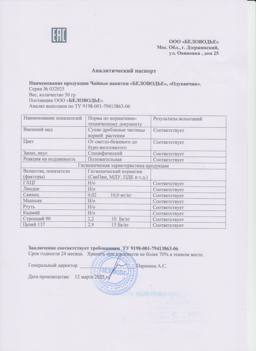 Паспорт №032025